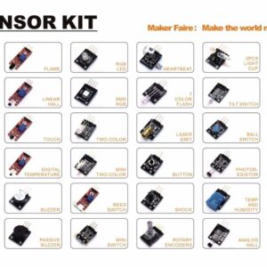 KIT DE 37 SENSORES Y MÓDULOS PARA ARDUINO Y RASPBERRY