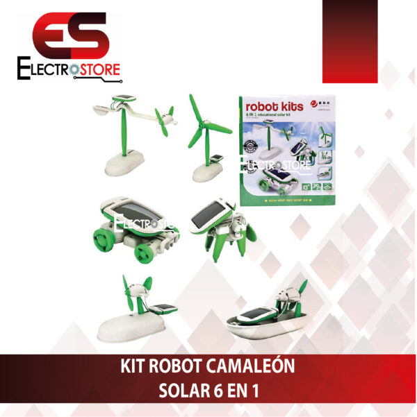 KIT ROBOT CAMALEÓN SOLAR 6 EN 1 - Imagen 6