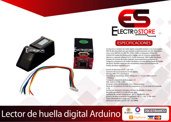 LECTOR DE HUELLA DACTILAR BIOMÉTRICO DIGITAL FINGERPRINT KOOKYE - Imagen 3