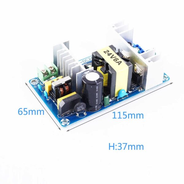 MÓDULO FUENTE DE PODER VOLTAJE 24VDC 6A - Imagen 2