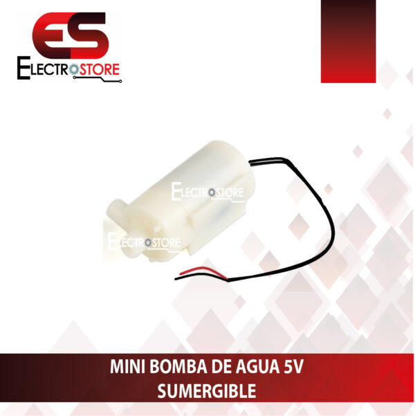 MINI BOMBA DE AGUA SUMERGIBLE 5V - Imagen 3