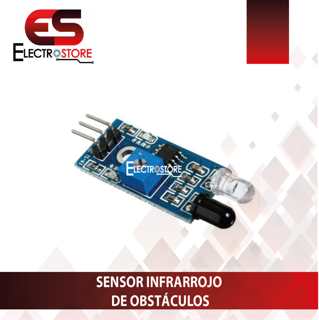 Microsensor Infrarrojo MÓDULO SENSOR INFRARROJO DE OBSTÁCULOS - FRENTE - Electrostore