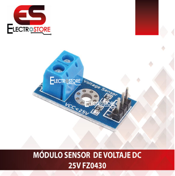 SENSOR DE VOLTAJE DC 0-25VDC FZ0430 - Imagen 4