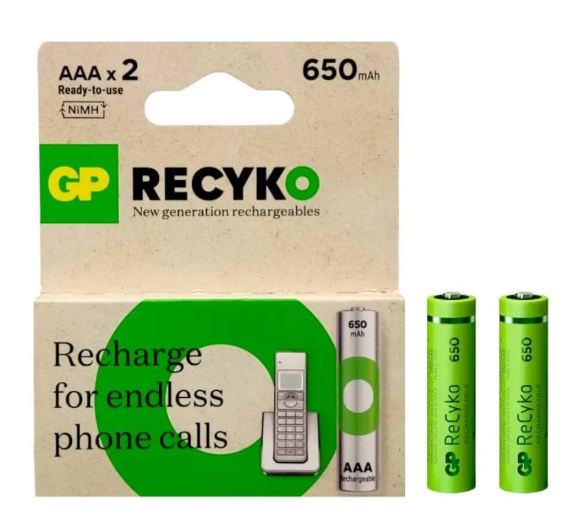 PILA RECARGABLE AAA GP 650MAH*2 - Imagen 4