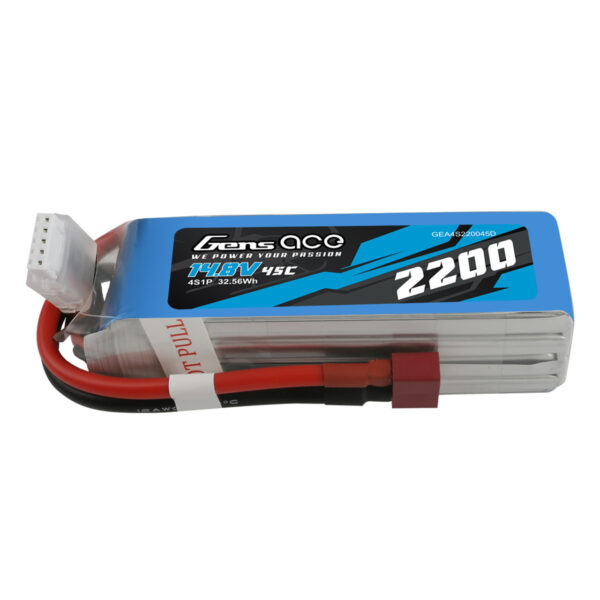 BATERÍA LIPO 4S 14,8V 2200MAH TATTU GENS ACE 45C