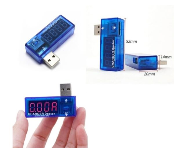 PROBADOR DE DISPOSITIVOS USB DE VOLTAJE Y CORRIENTE - Imagen 3