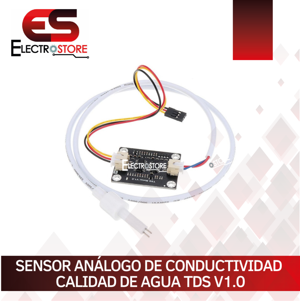 Sen0101 Array MÓDULOS SENSOR ANÁLOGO DE CONDUCTIVIDAD TDS - Electrostore