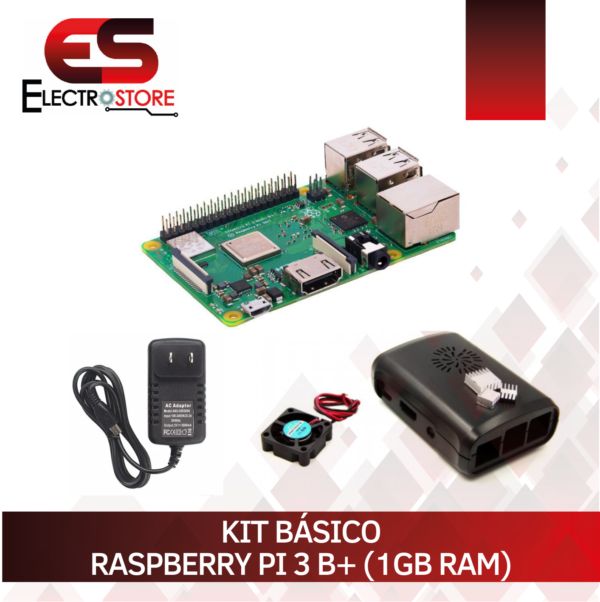KIT BÁSICO RASPBERRY PI 3 B+ (LINUX)