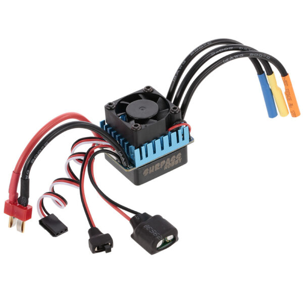 ESC 45A BRUSHLESS PARA CARROS INCLUYE DISIPADOR Y VENTILADOR