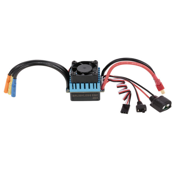 ESC 45A BRUSHLESS PARA CARROS INCLUYE DISIPADOR Y VENTILADOR - Imagen 2