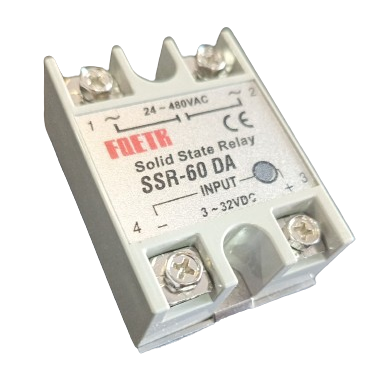 RELÉ ESTADO SÓLIDO SSR-60DA 60A INPUT 3-32VDC OUTPUT 24-480VAC - Imagen 2