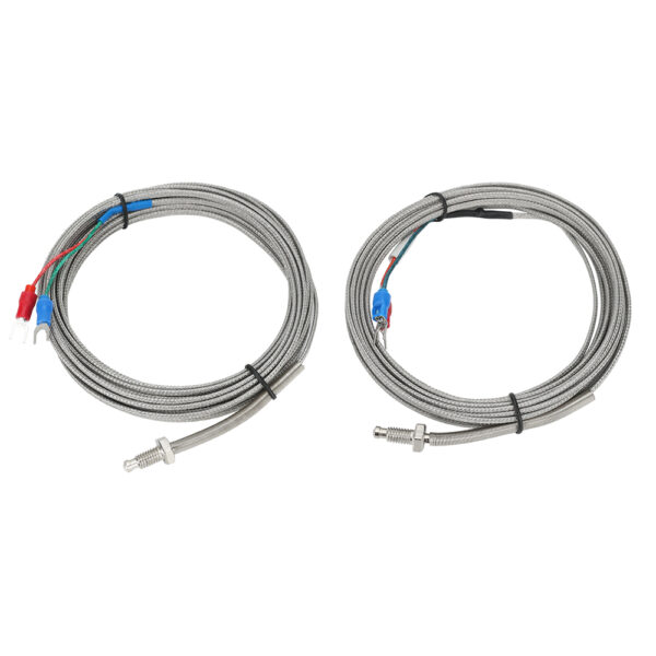 SENSOR TERMOCUPLA TIPO J  TORNILLO M6 0.5M CABLE METAL - Imagen 2