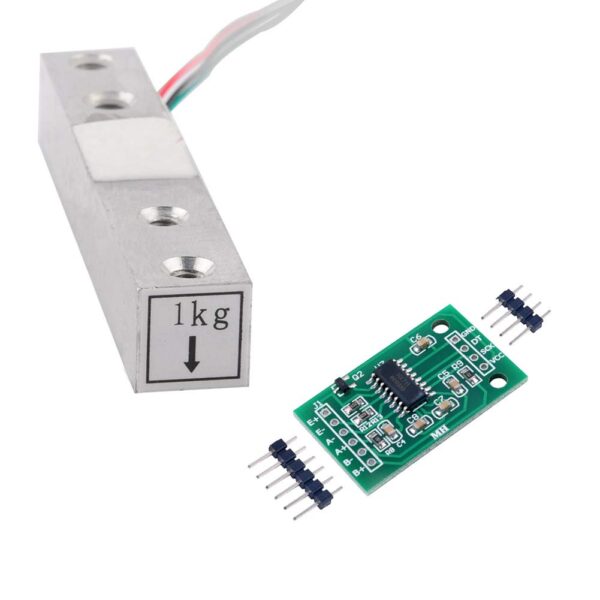 SENSOR DE PESO 1KG +MÓDULO 24 BIT A/D CONVERTIDOR HX711