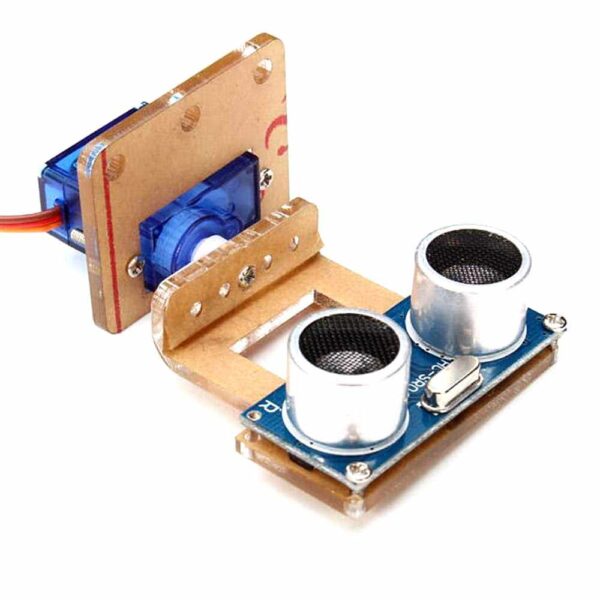 SOPORTE CON SENSOR ULTRASÓNICO HC-04 Y SERVOMOTOR SG90 - Imagen 2