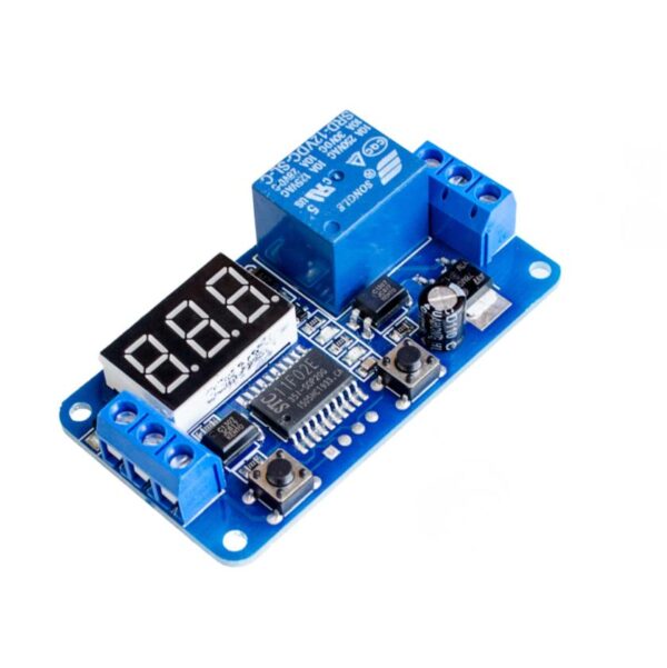 MODULO TEMPORIZADOR TIMER DIGITAL CON DISPLAY Y RELÉ 12VDC