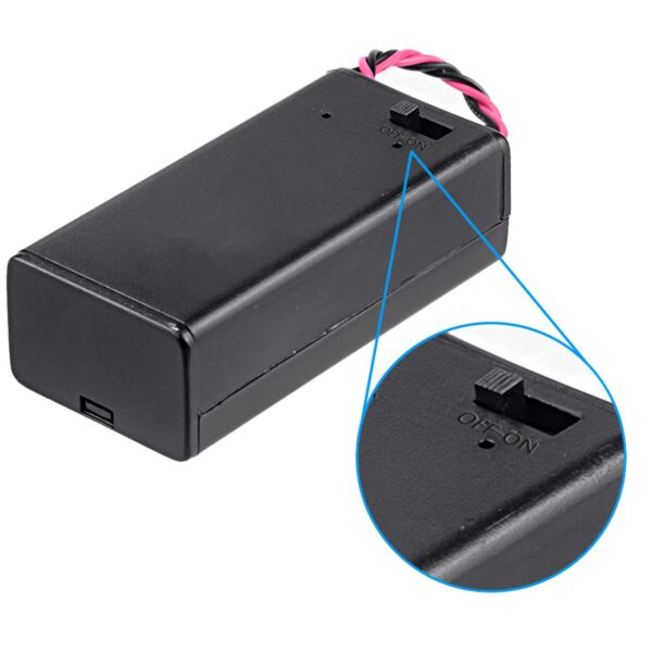 PORTABATERÍA 9V CASE CON SWITCH ON/OFF - Imagen 2