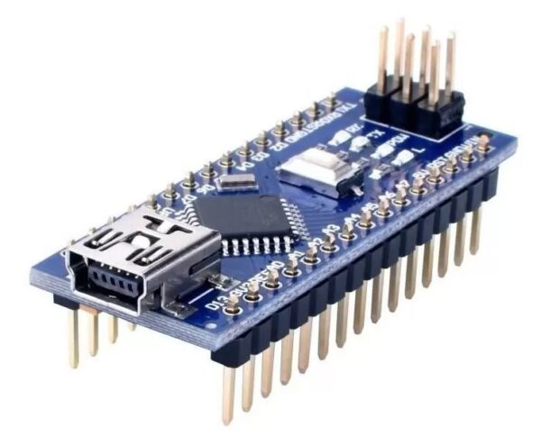 ARDUINO NANO V3.0 ATMEGA 328 CH Y FTDI PINES SOLDADOS + CABLE USB - Imagen 2