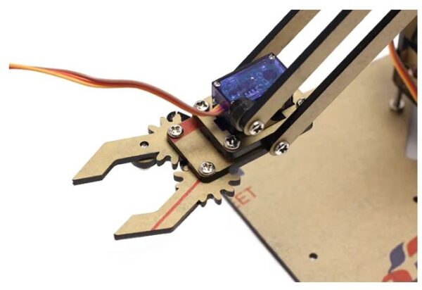 KIT BRAZO ROBÓTICO 4 DOF ACRÍLICO + ARDUINO + MÓDULO JOYSTICK + SERVOMOTORES - Imagen 2
