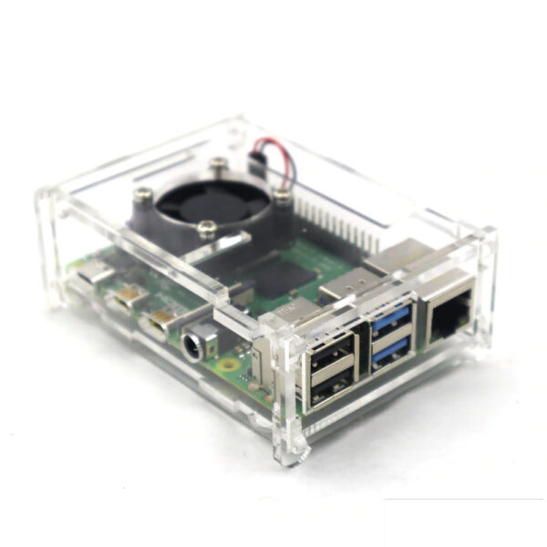 CASE RASPBERRY PI 3 B ACRÍLICO TRANSPARENTE