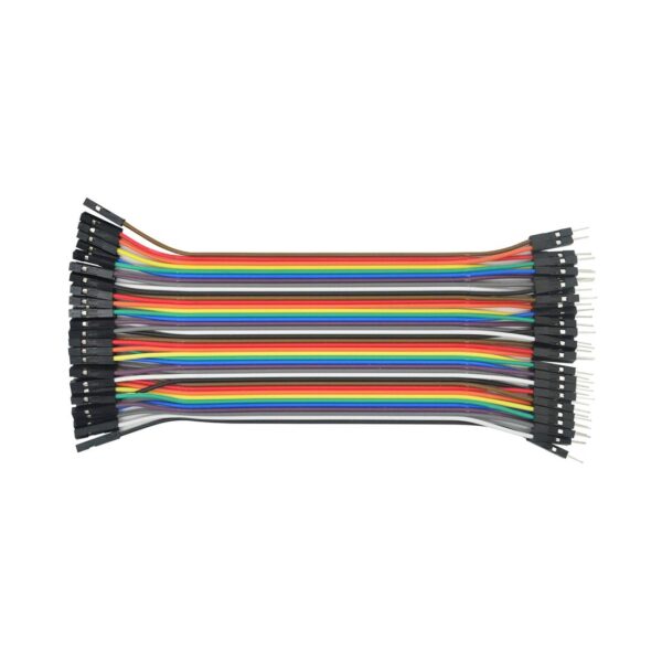 KIT DE 40 CABLES ARDUINO 15CM DE LONGITUD MACHO-HEMBRA   DUPONT - JUMPER - ARDUINO