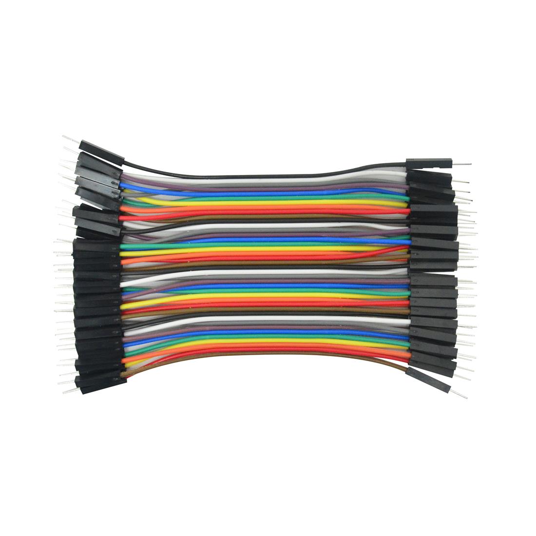 KIT DE 40 CABLES ARDUINO 10CM DE LONGITUD MACHO-MACHO  DUPONT - JUMPER - ARDUINO