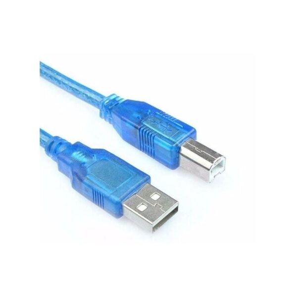 CABLE USB A USB TIPO B  50CM CELESTE ARDUINO UNO Y MEGA