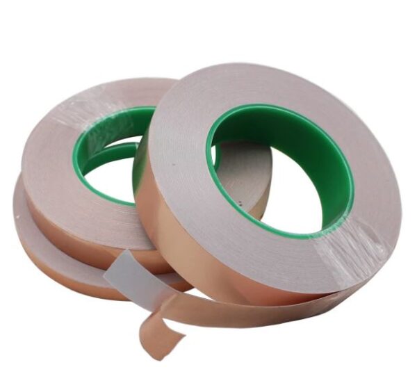 ROLLO CINTA COBRE/ALUMINIO 10MM*0,1MM 2 LADOS 50M