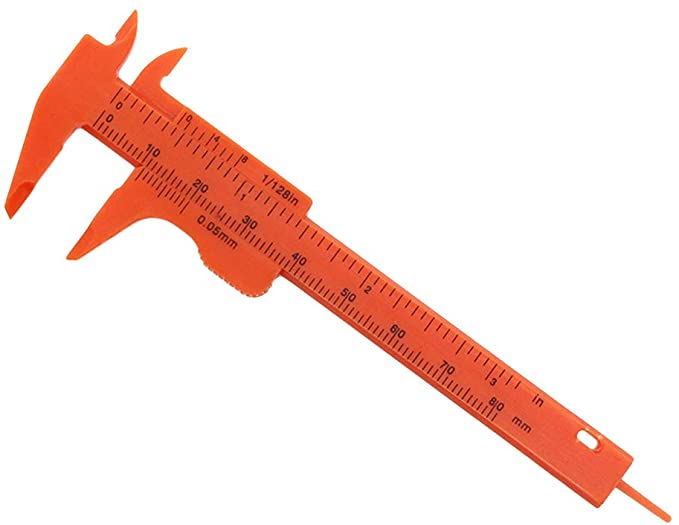 CALIBRADOR MANUAL PLÁSTICO 8CM  PIE DE REY