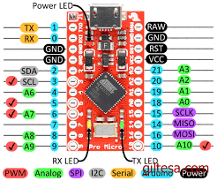 TARJETA PRO MICRO (LEONARDO) COMPATIBLE CON ARDUINO + CABLE USB - Imagen 2