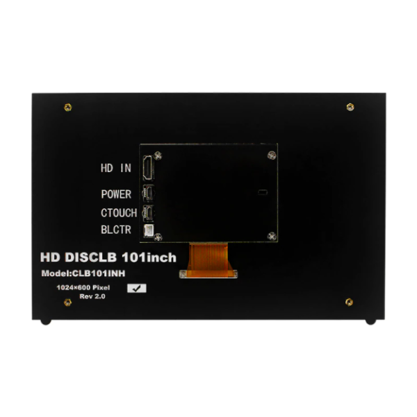 PANTALLA 10,1" TFT LCD HDMI 1024*600 CAPACITIVA PARA RASPBERRY PI - Imagen 4