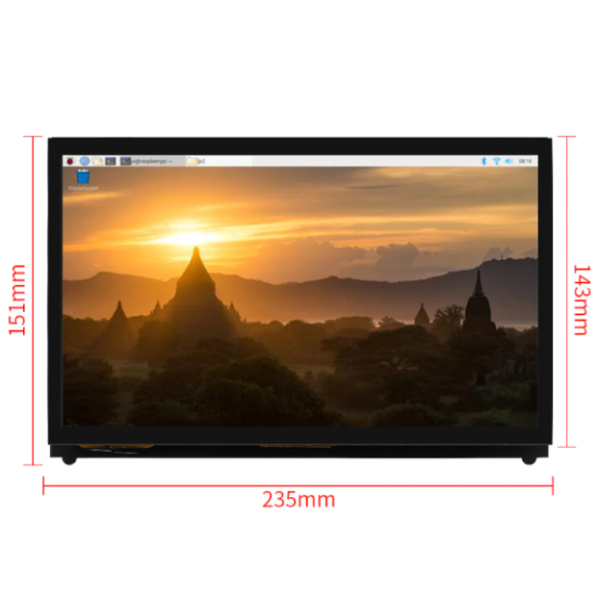 PANTALLA 10,1" TFT LCD HDMI 1024*600 CAPACITIVA PARA RASPBERRY PI - Imagen 5