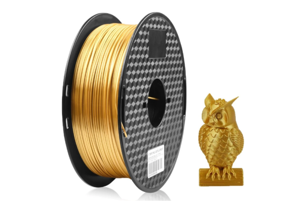 FILAMENTO PLA 1,75 PARA IMPRESORA 3D ROLLO 1KG DORADO GOLDEN