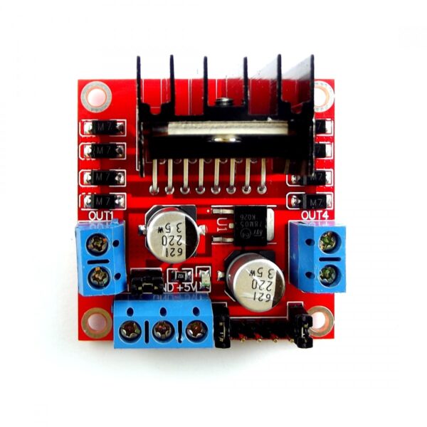 MÓDULO L298N CONTROLADOR DE MOTORES PAP DUAL (ROJO) - Imagen 2