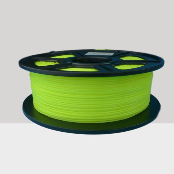 FILAMENTO PLA 1,75 PARA IMPRESORA 3D ROLLO 1KG FLUORESCENTE LUMINOSO COLOR AMARILLO