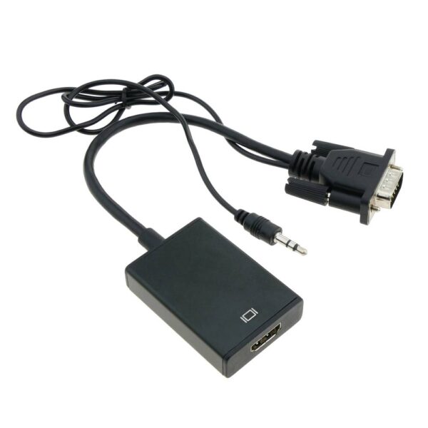 CABLE VGA A HDMI Y USB, USB POWER CON AUDIO