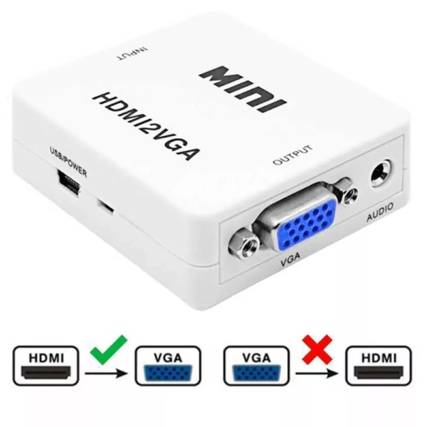 CONVERSOR HDMI A VGA, 1 VIA - Imagen 4