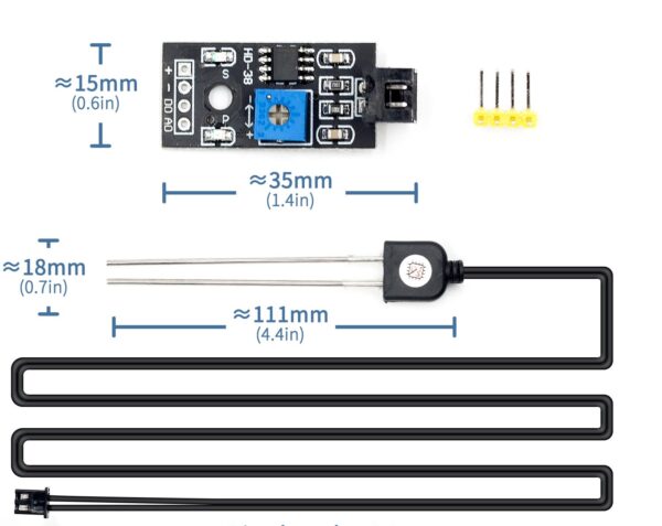 MÓDULO SENSOR DE HUMEDAD DE SUELO HD-38 HIGRÓMETRO ANTICORROSIVO - Imagen 3