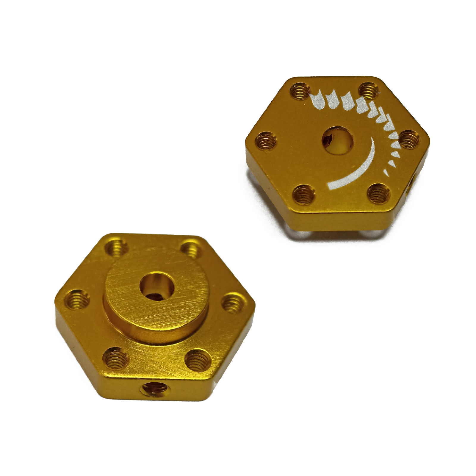 PAR DE ACOPLES HUB FINGERTECH PARA LLANTAS MEGA SUMO EJE 4MM