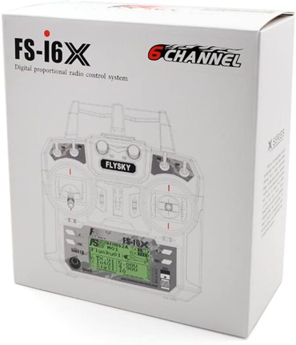 RC RADIO CONTROL FLYSKY FS-I6X (HASTA 10 CANALES) 2,4GHZ CON RECEPTOR FS-IA6B - Imagen 7