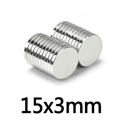 IMÁN NEODIMIO REDONDO 15*3MM