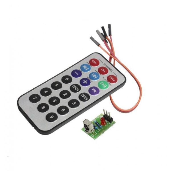 KIT CONTROL REMOTO INFRARROJO HX1838 + RECEPTOR