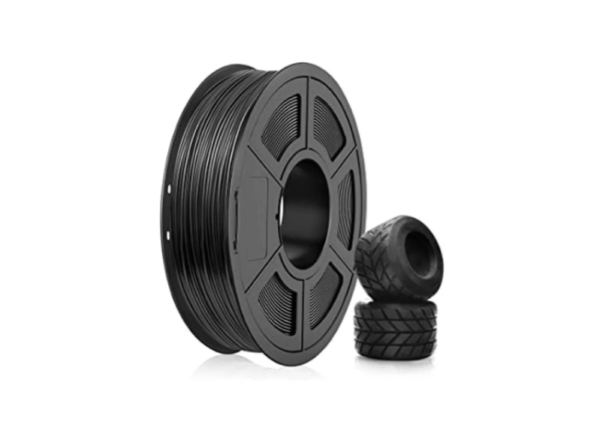 FILAMENTO TPU 1,75 PARA IMPRESORA 3D ROLLO 1KG NEGRO