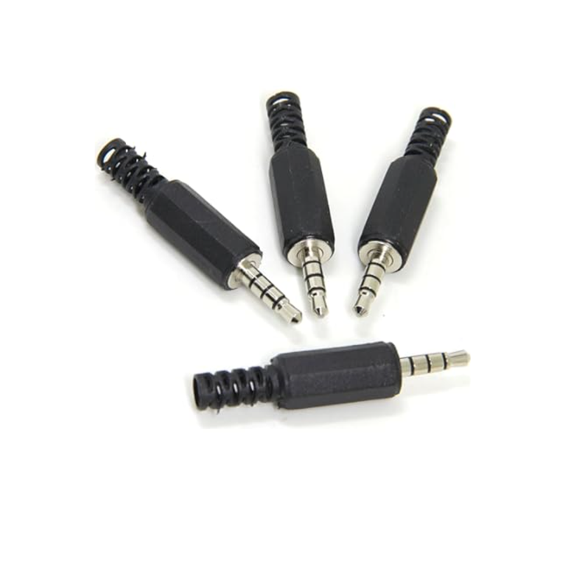 PLUG AUDIO STEREO 3,5MM 3 ANILLOS 4 PINES - Imagen 3