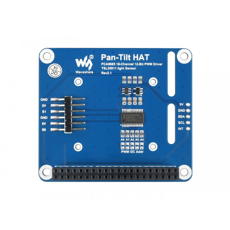 SHIELD CONTROLADOR SERVOMOTORES 2DOF PCA9685 PARA RASPBERRY PI + SG90 + MG90 - Imagen 6