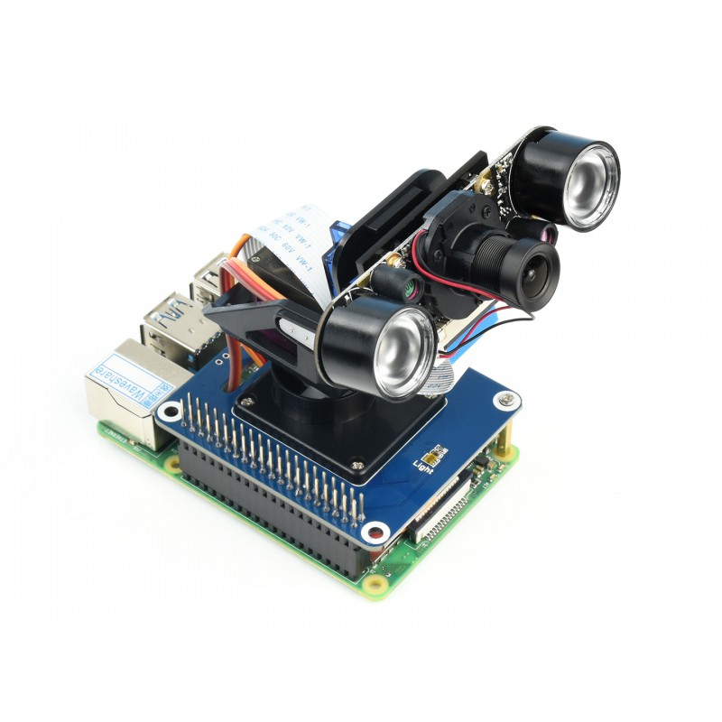 SHIELD CONTROLADOR SERVOMOTORES 2DOF PCA9685 PARA RASPBERRY PI + SG90 + MG90 - Imagen 3