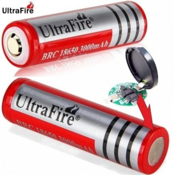 PILA 18650 6800MAH 3,7V LI-ION PUNTA TETON - Imagen 3