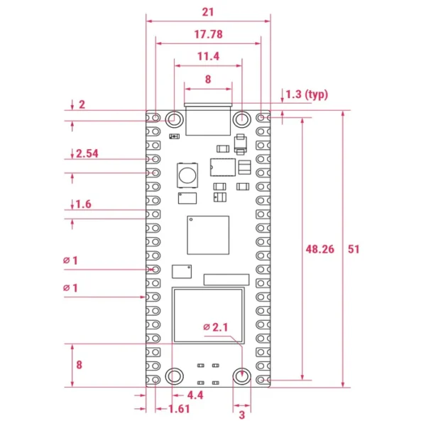 RASPBERRY PI PICO 2 WIFI - Imagen 2