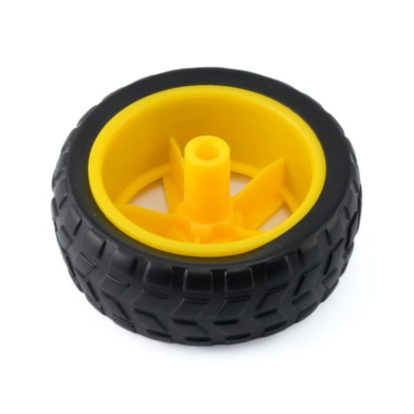 LLANTA DE GOMA PARA MOTORREDUCTOR TT 65*28MM - Imagen 3