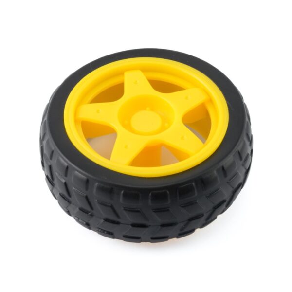 LLANTA DE GOMA PARA MOTORREDUCTOR TT 65*28MM - Imagen 2