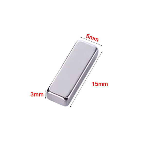IMÁN NEODIMIO RECTANGULAR 15*5*3MM